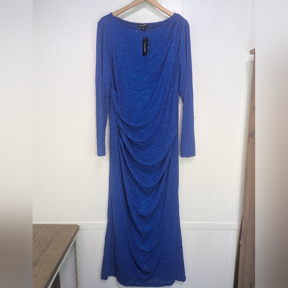 ⭐NWT Candalite Elegant Blue Long Sleeve Dress - Picture 2 of 9